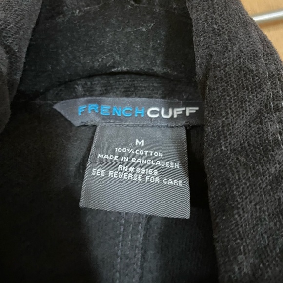 FRENCH CUFF/Black velour driving coat - Picture 3 of 3